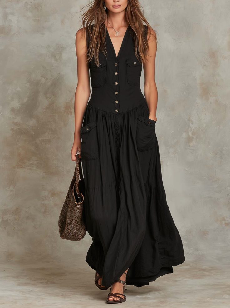 RITA | Maxi Dress with Pockets