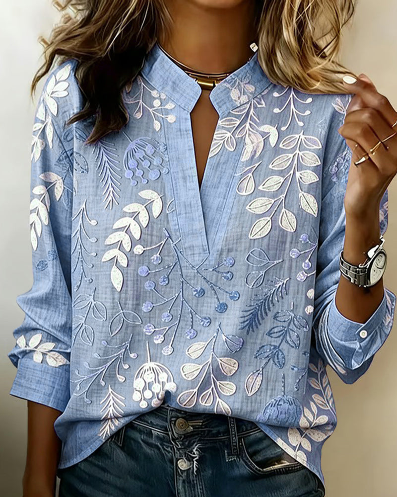 AURELIA | Soft-Touch Floral Blouse