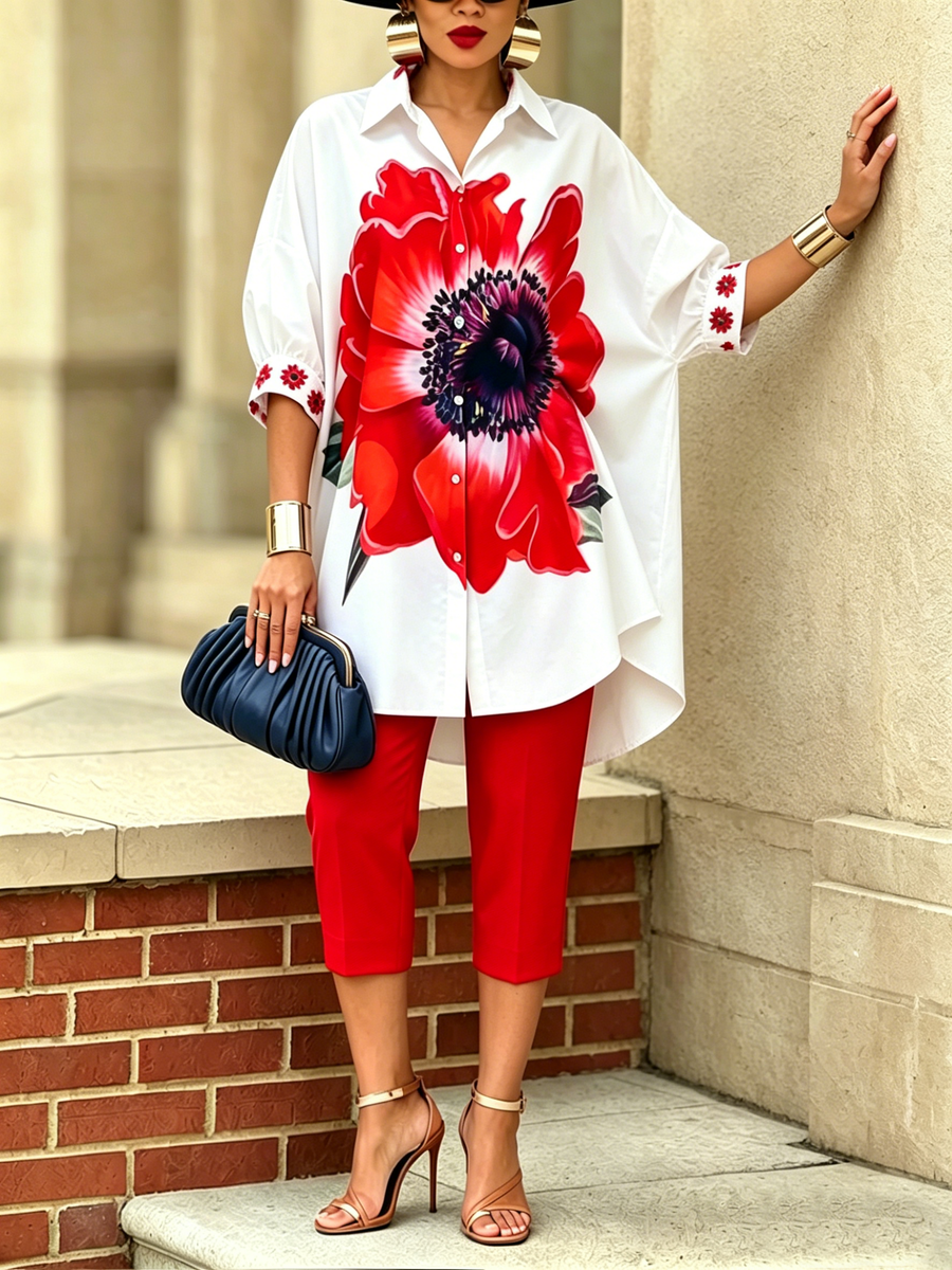 LILY | Artistic Floral Two-Piece Set