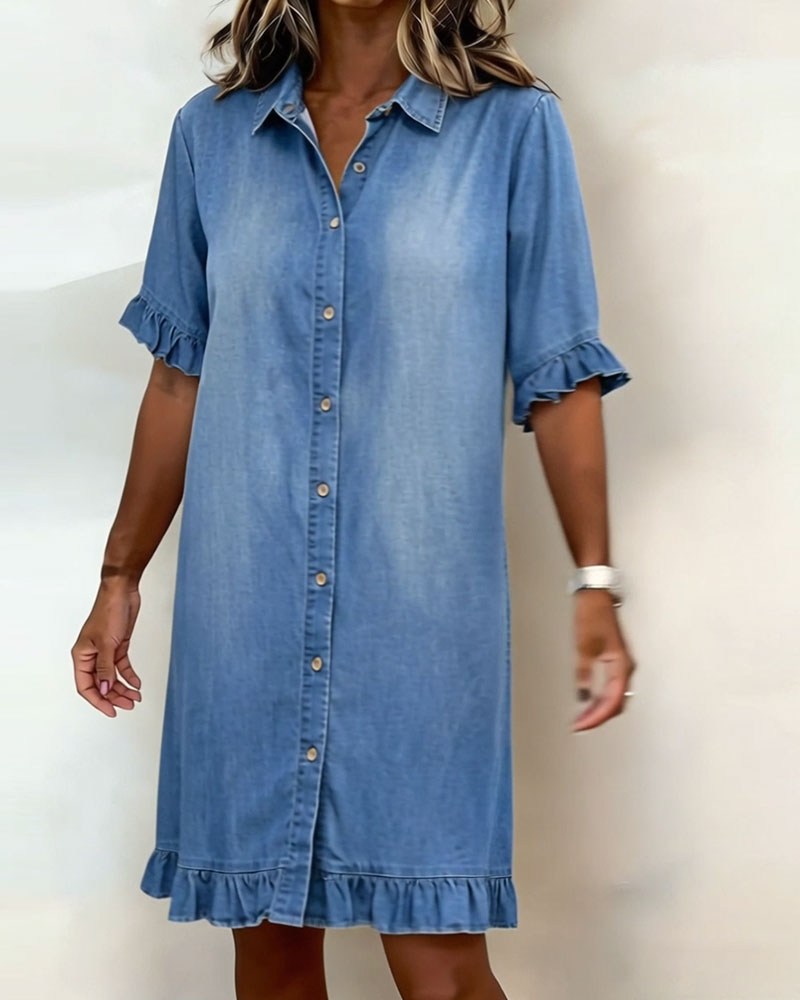 MAYAH | Comfortable 100% Cotton Dress with Flattering Ruched Detailing