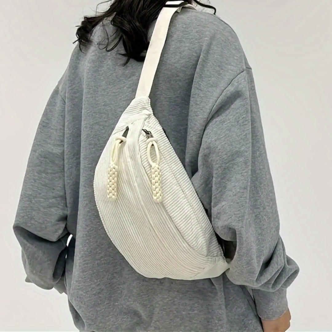 PETRA | Stylish Corduroy Crossbody Bag