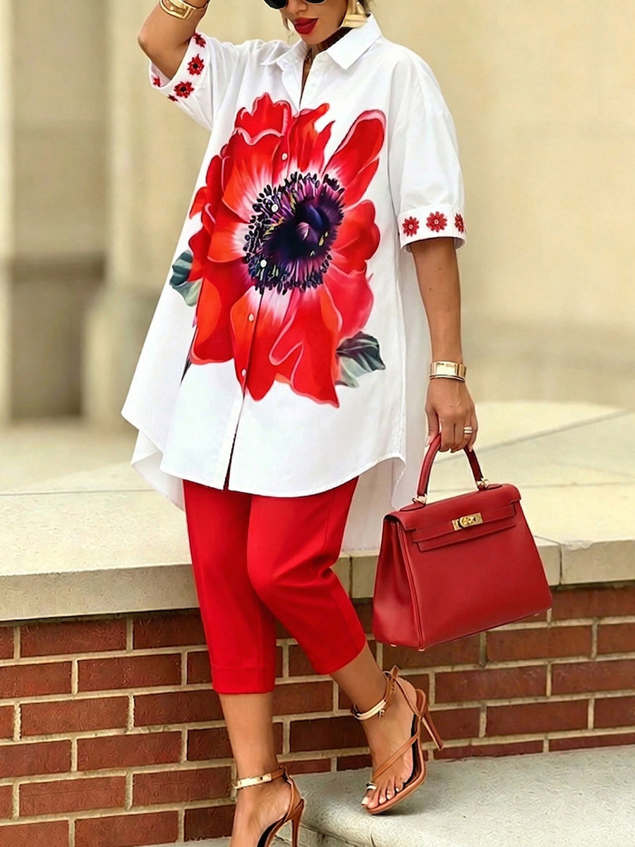 LILY | Artistic Floral Two-Piece Set