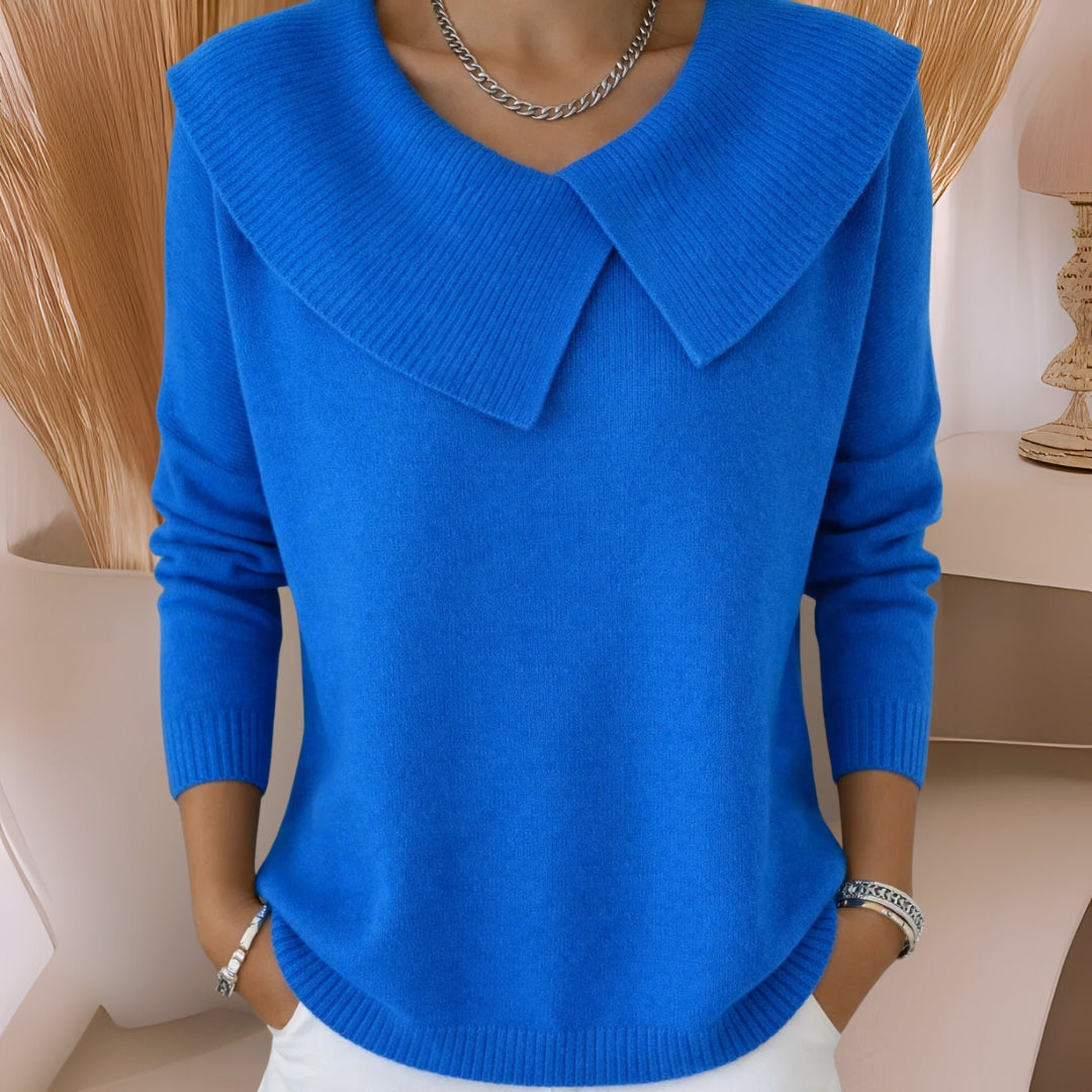 CLARA | Knit Soft Collar Sweater