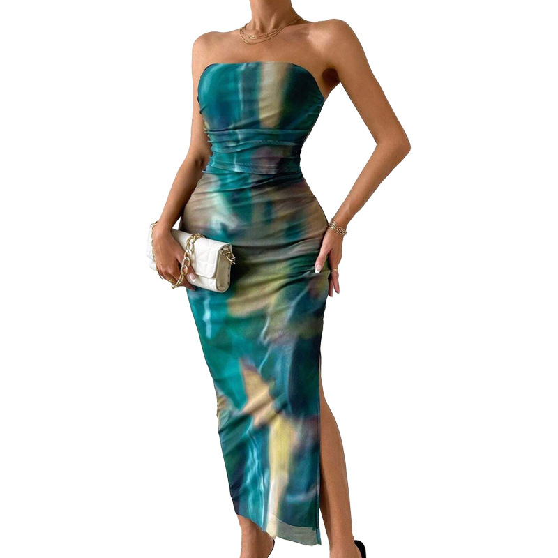 MINA | Modern Sleeveless Ruched Maxi Dress
