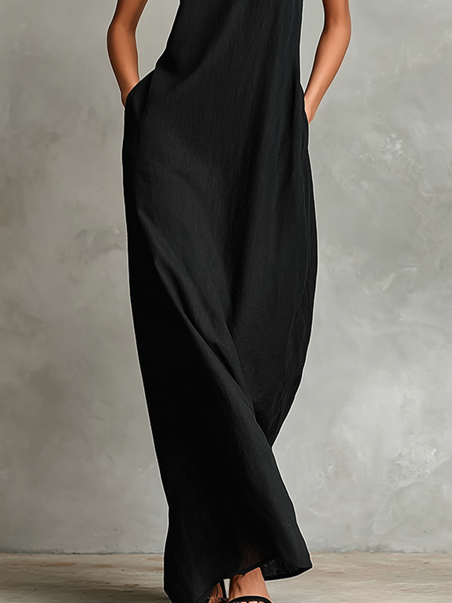 CHIARA | High-Neck Maxi Dress