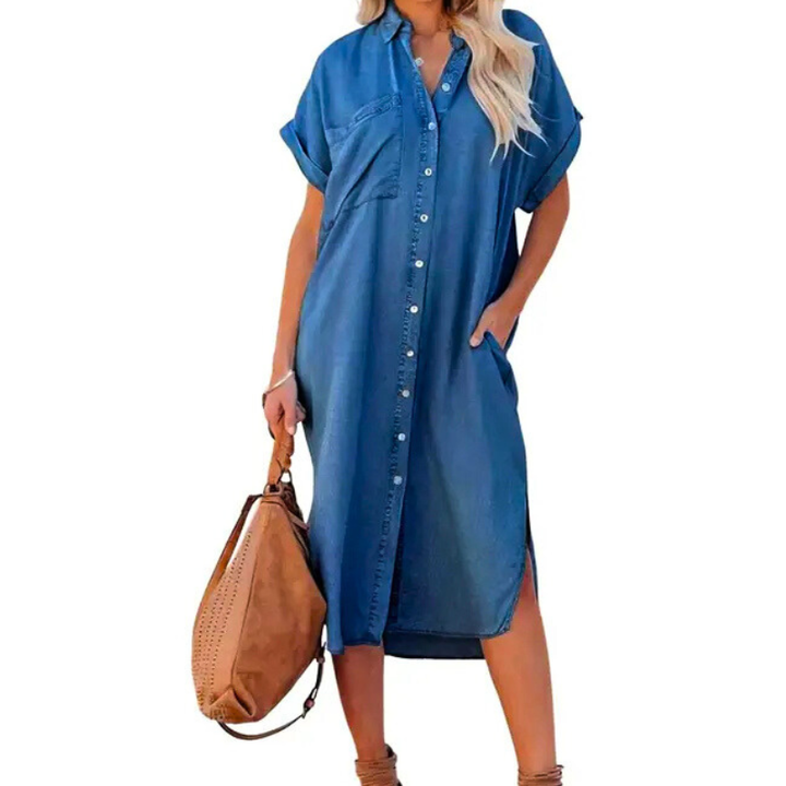 ADA | Effortless Loose Midi Shirt Dress