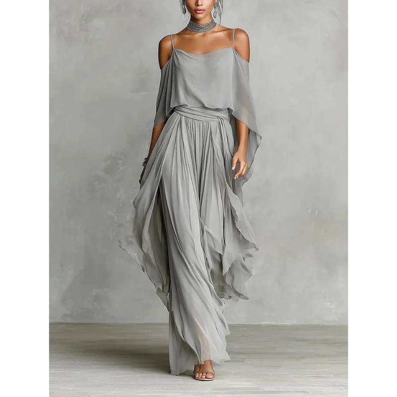 DHELIA | Off-Shoulder Two-Piece Set