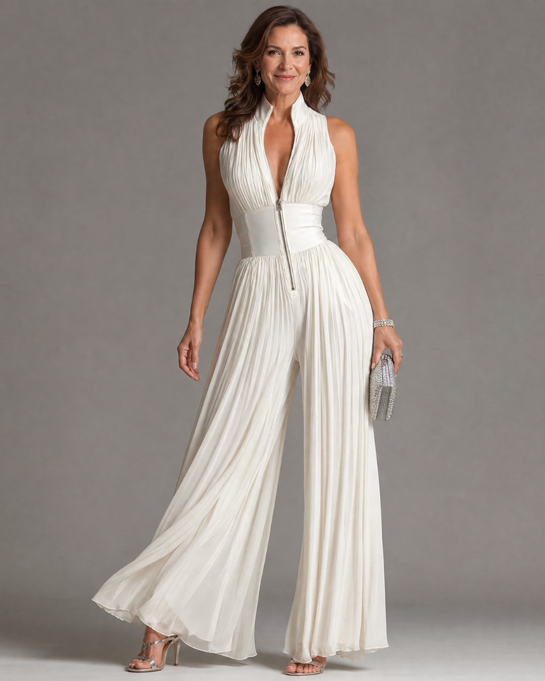 ZAKIRA | Elegant Pleated Jumpsuit