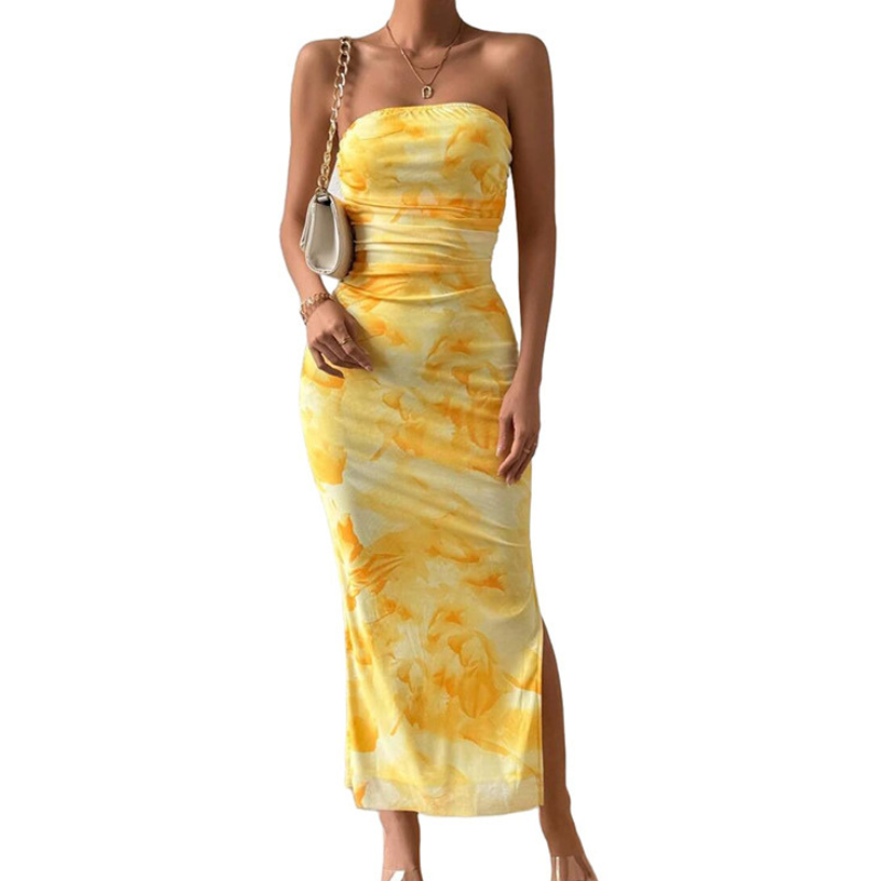 MINA | Modern Sleeveless Ruched Maxi Dress