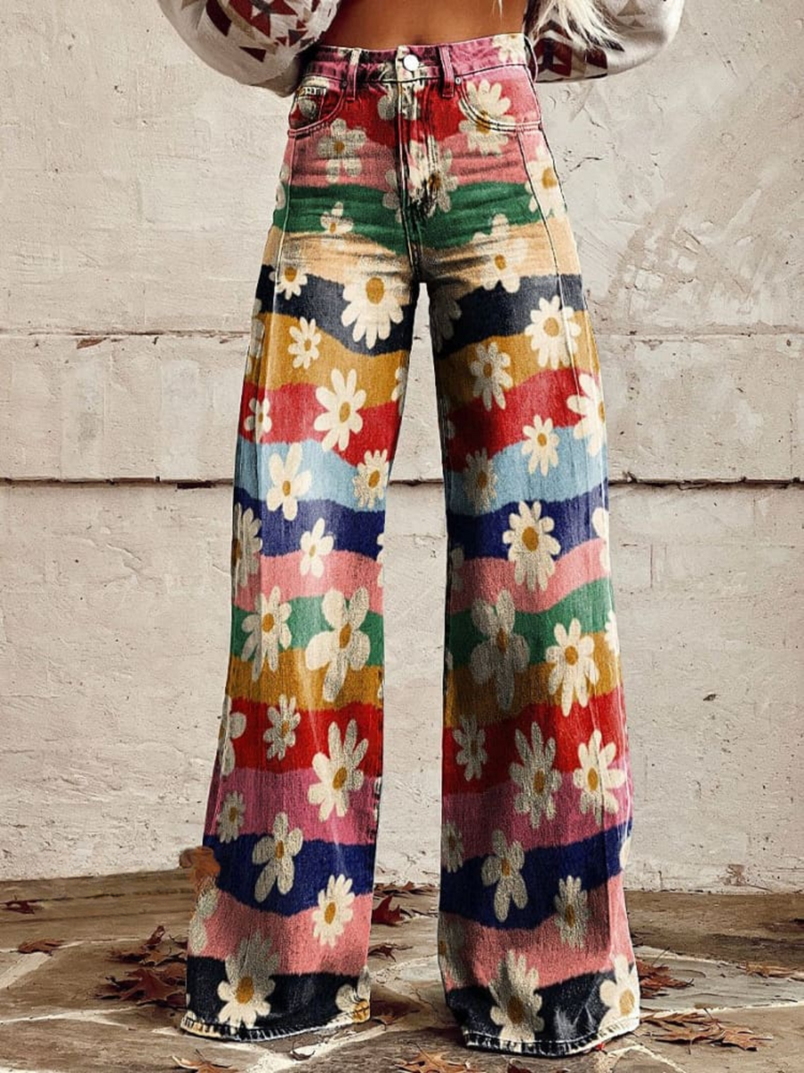 LÉON | Elegant Floral Pants