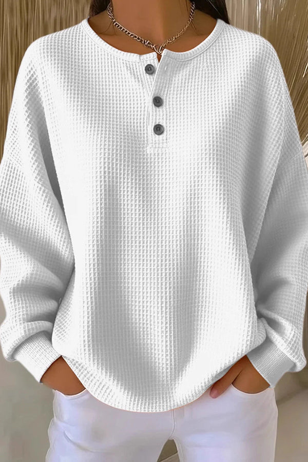 AVA | Loose-Fitting Blouse with Buttons