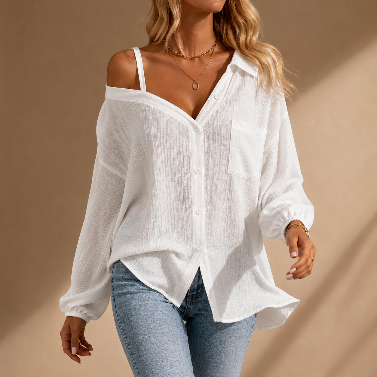 SHEENA | Off-Shoulder Shirt