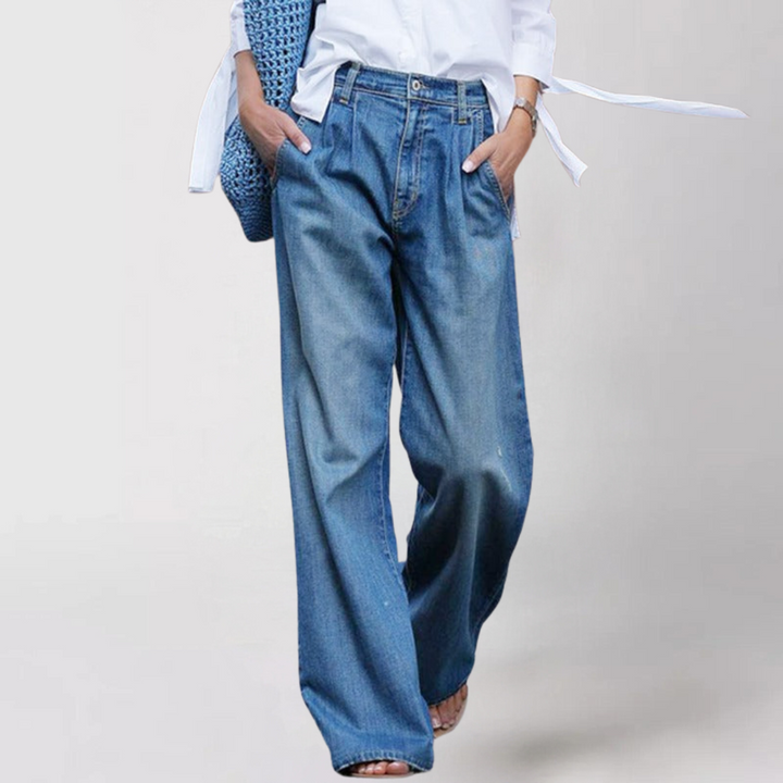 MANTHA | High-Waisted Wide-Leg Pants
