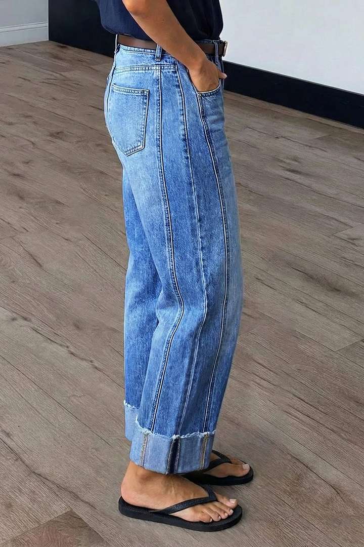 MIA | Roll Edge Straight Jeans