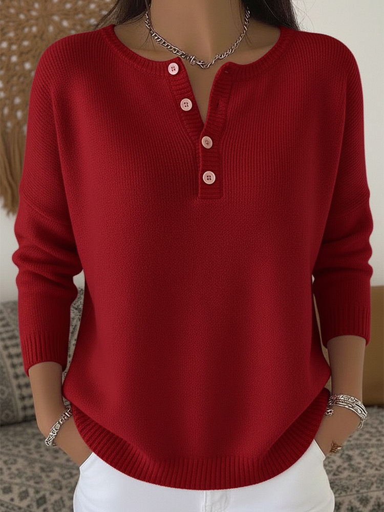 RUBY | Calm Button-Up Jumper