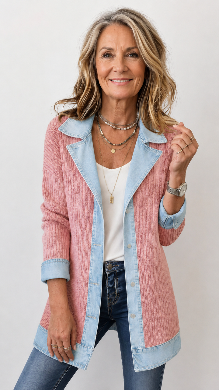 ZOE | Mixed Texture Statement Jacket