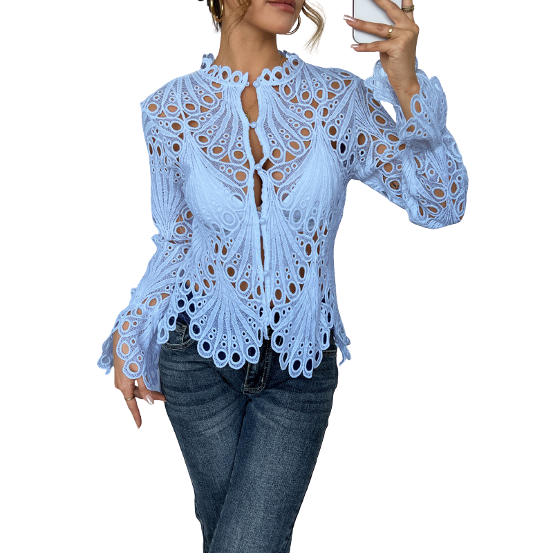 TINA | Chic Flounce Sleeve Blouse