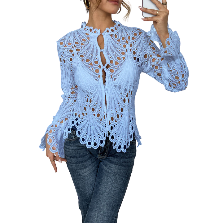 TINA | Chic Flounce Sleeve Blouse
