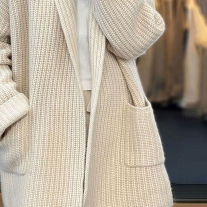 ELENA | Open-Front Knit Cardigan
