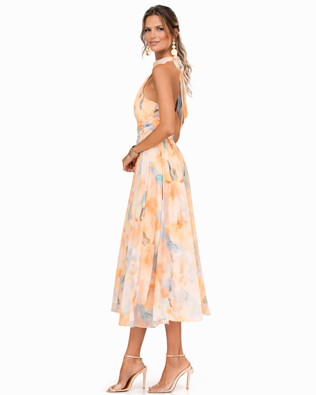 AURORA | Halter Neck Dress with Print