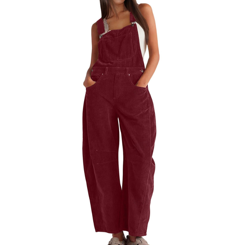 SHARON | Wide Leg Overalls Jumpsuit