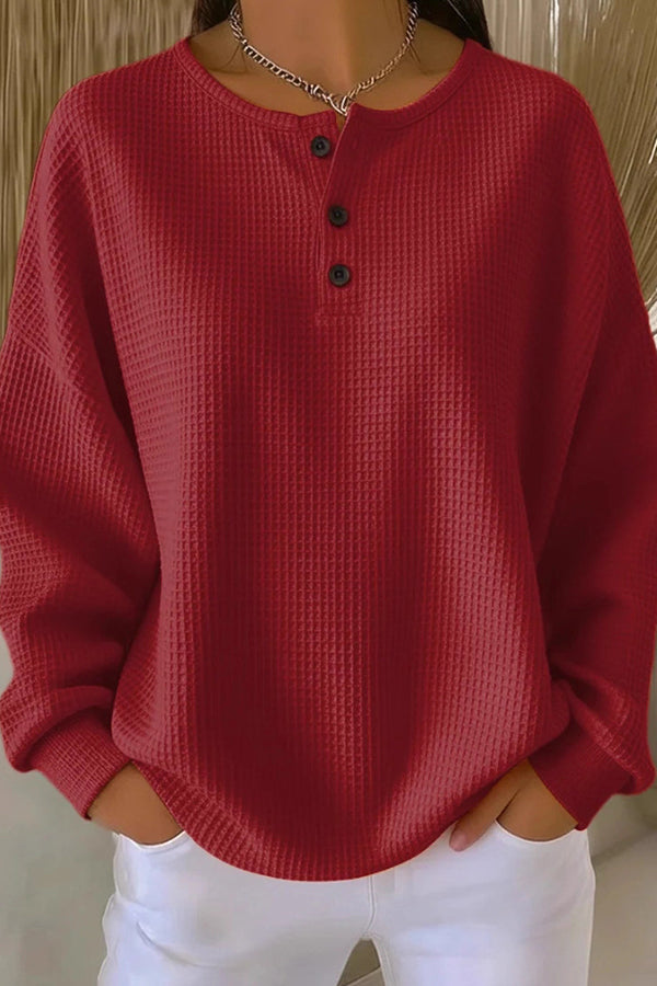 AVA | Loose-Fitting Blouse with Buttons