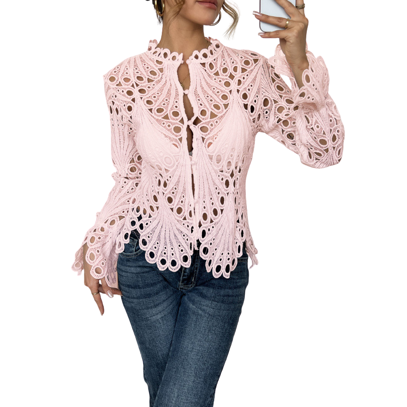 TINA | Chic Flounce Sleeve Blouse