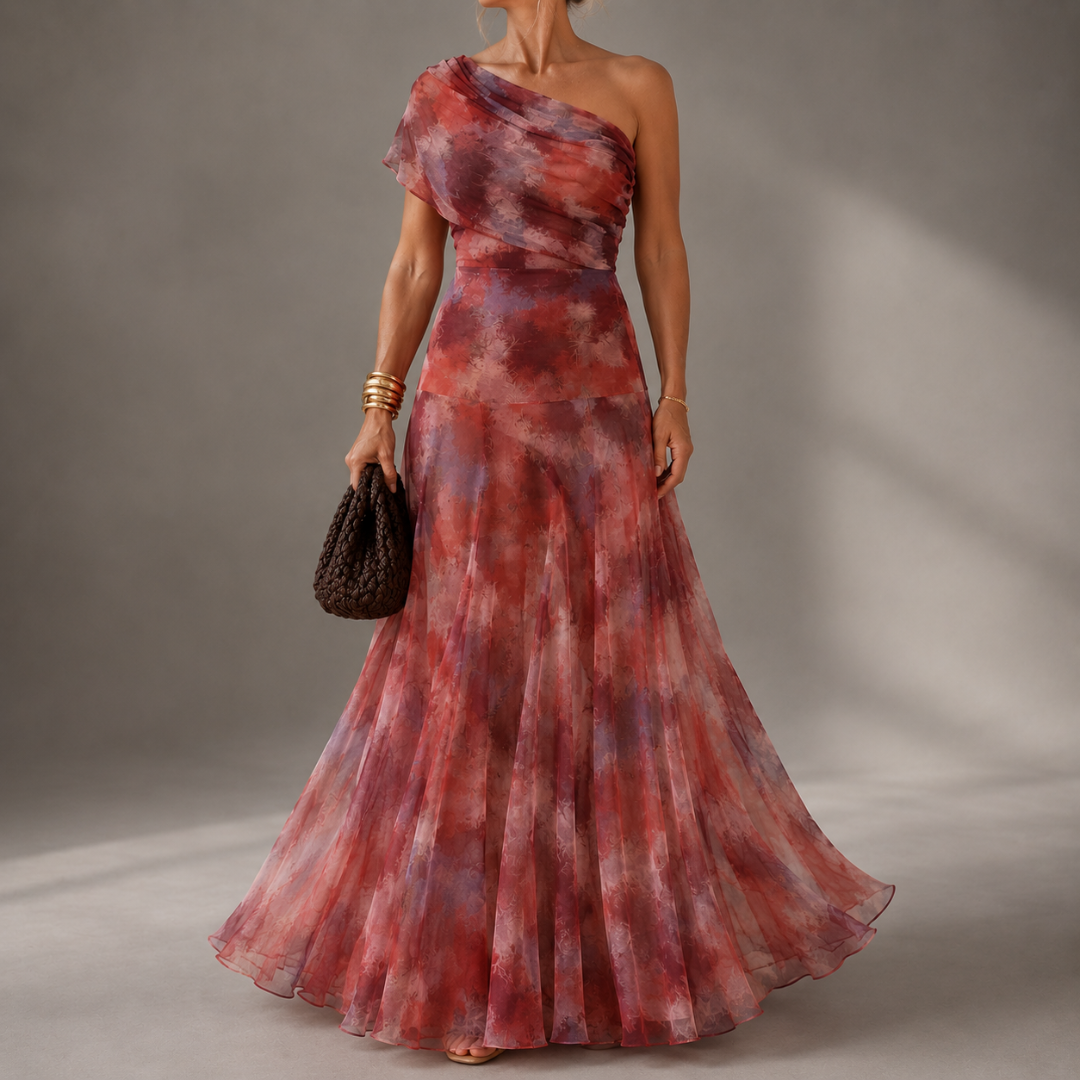 MIRA | Long Low-Cut Dress