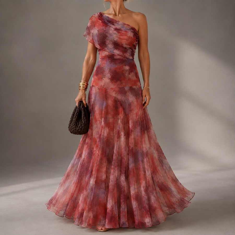 MIRA | Long Low-Cut Dress