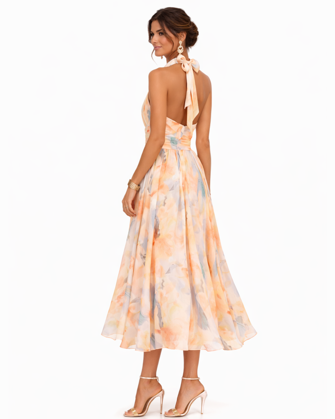 AURORA | Halter Neck Dress with Print