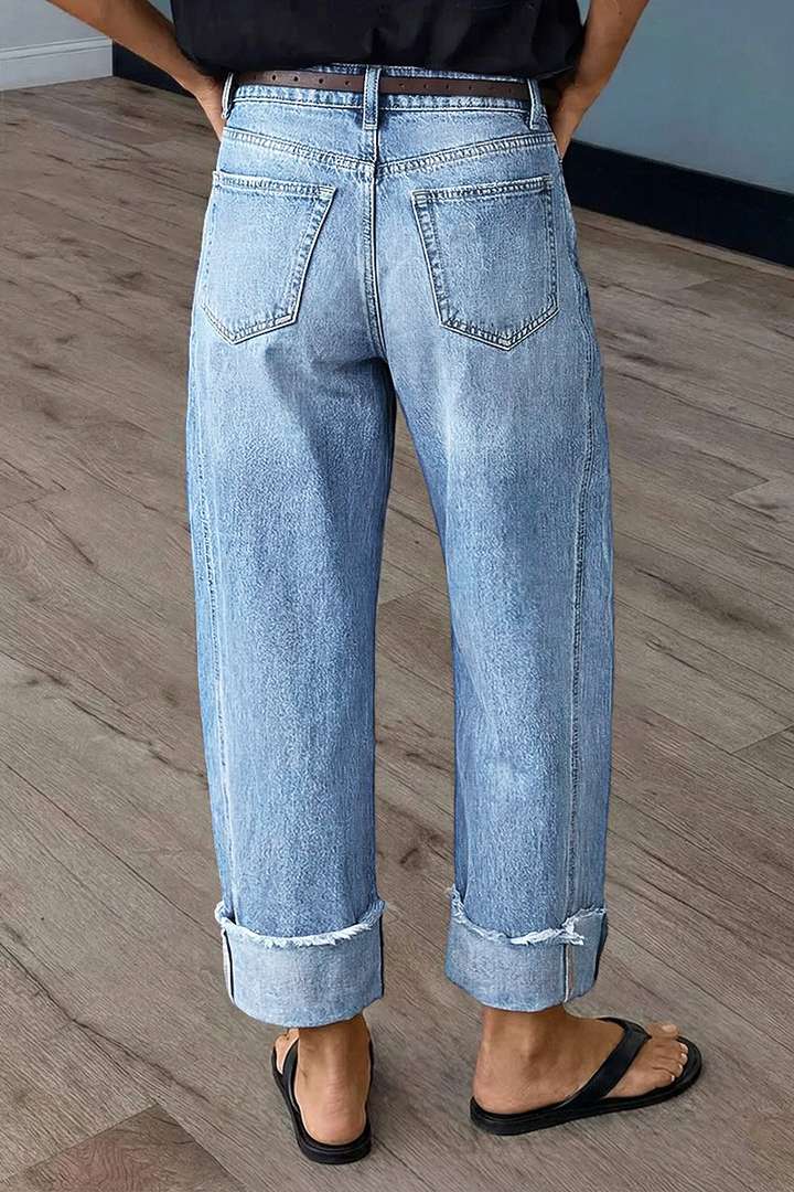 MIA | Roll Edge Straight Jeans