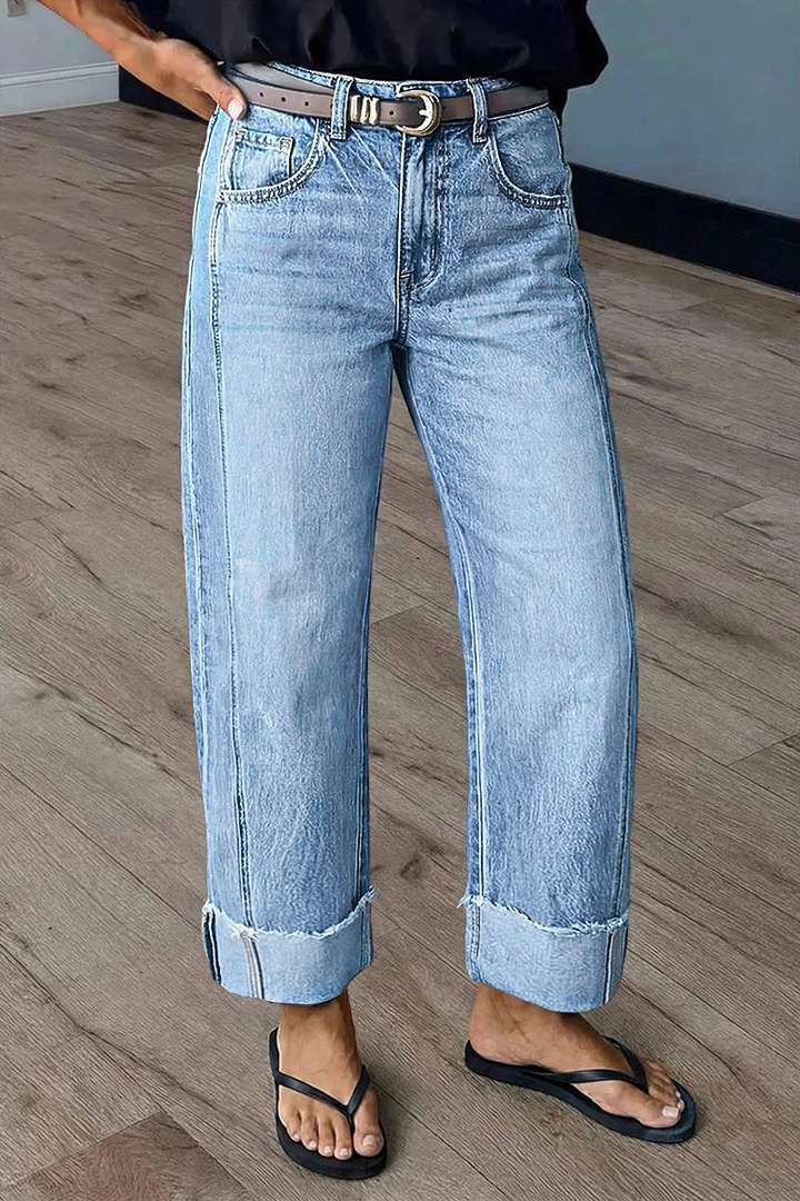 MIA | Roll Edge Straight Jeans