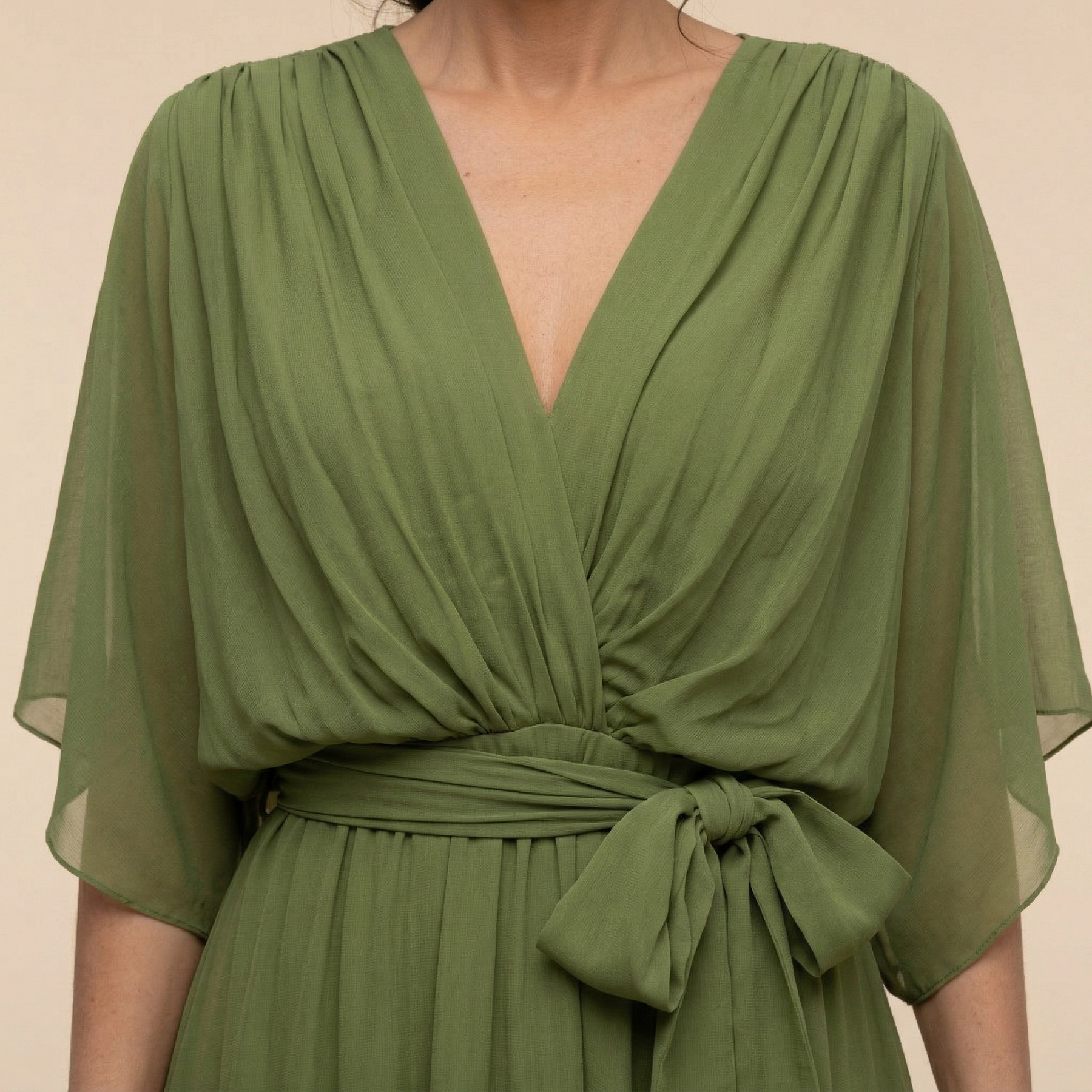 ERICA | Elegant V-Neck Maxi Dress