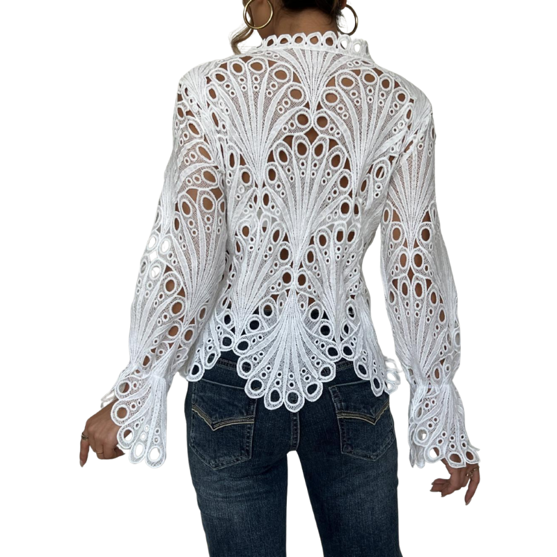 TINA | Chic Flounce Sleeve Blouse