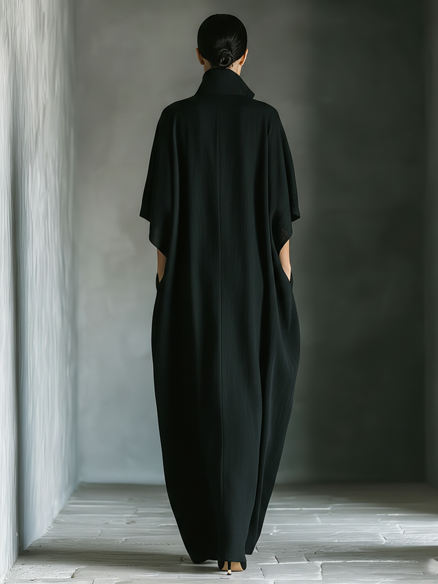 COSTANZA | Maxi Dress with V-Neck and Kimono Sleeves