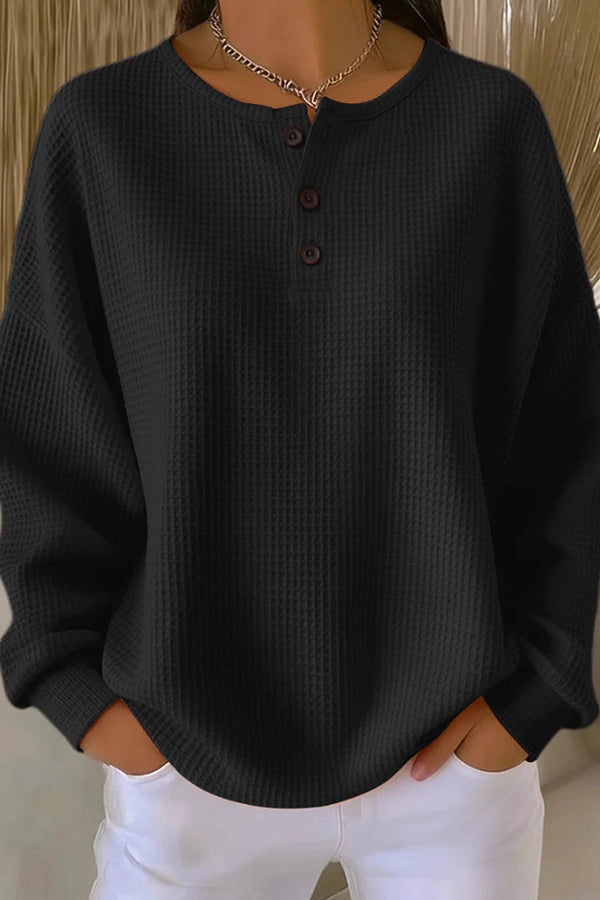 AVA | Loose-Fitting Blouse with Buttons