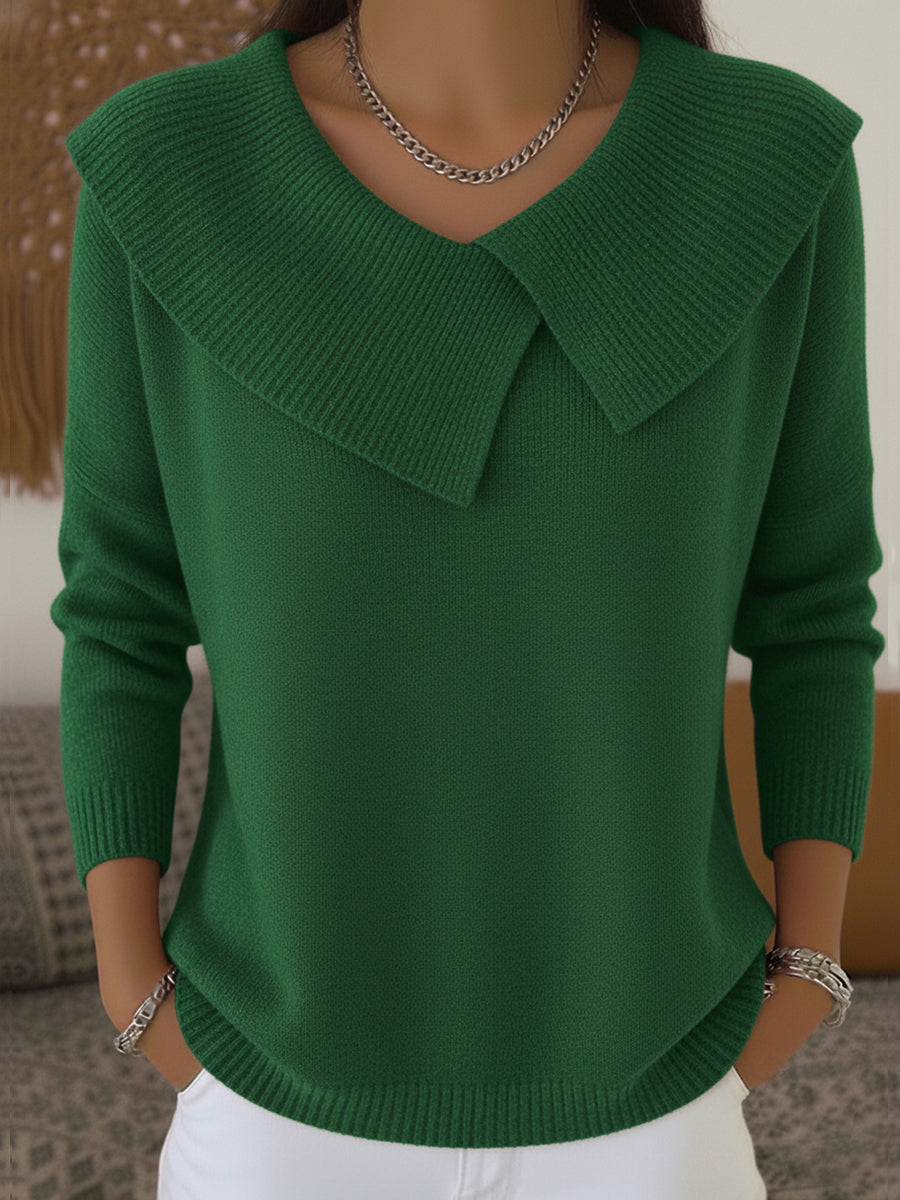AMY | Warm Sweater with Soft Collar
