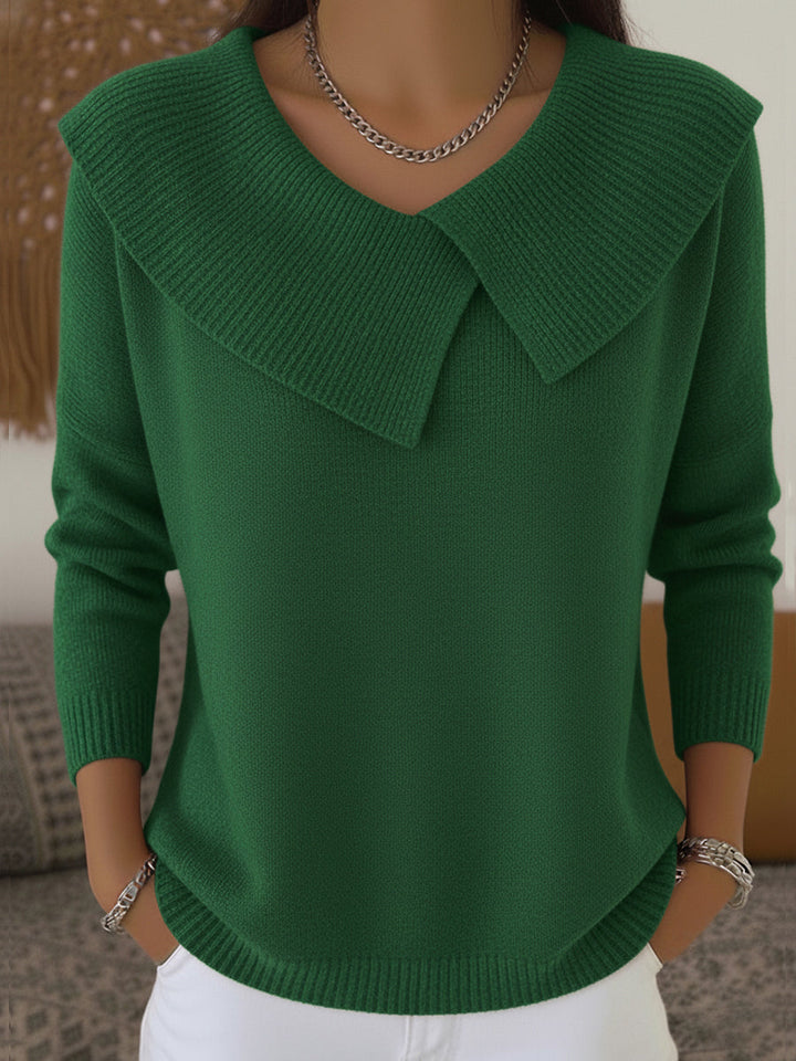 AMY | Warm Sweater with Soft Collar