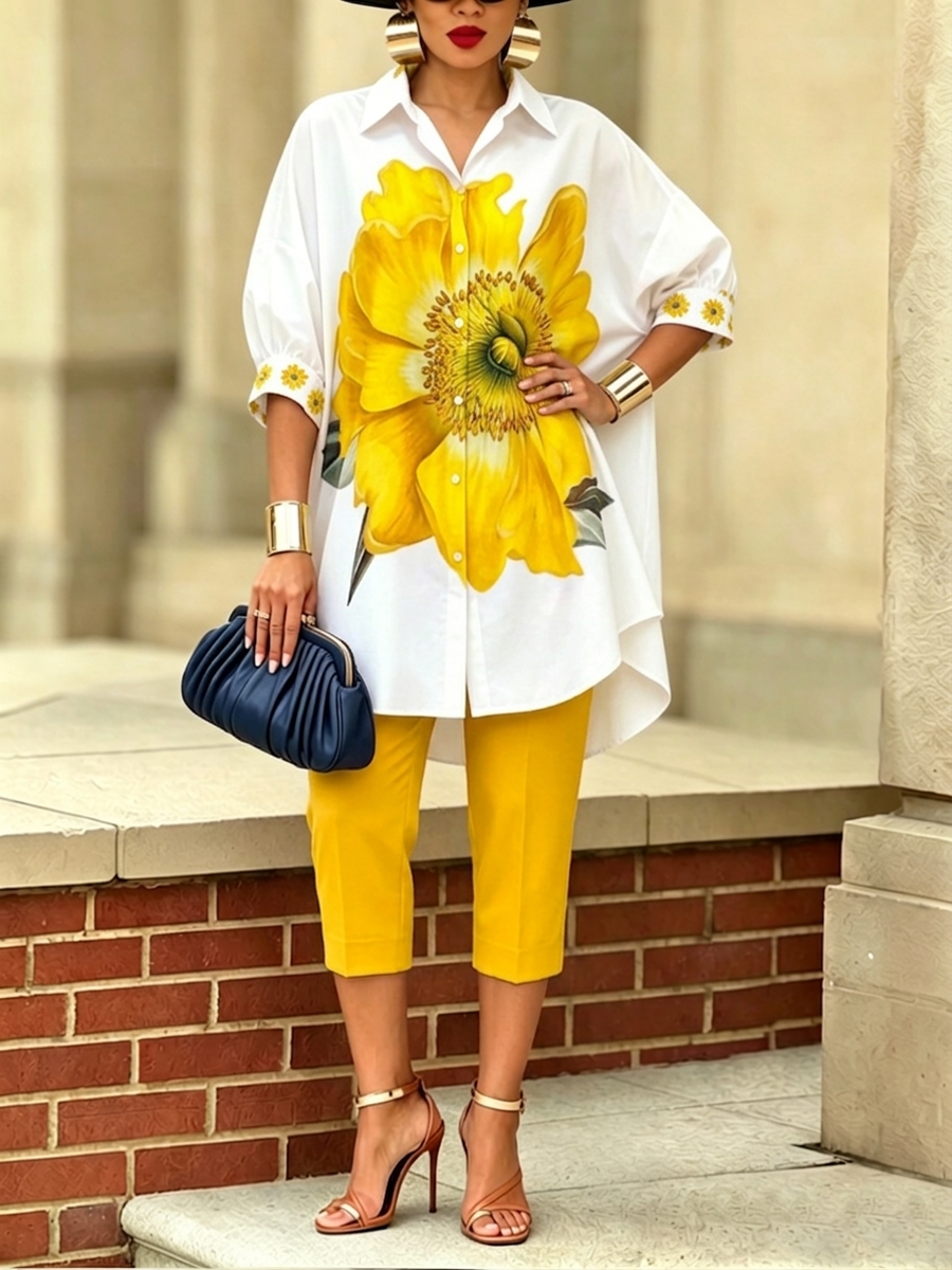 LILY | Artistic Floral Two-Piece Set