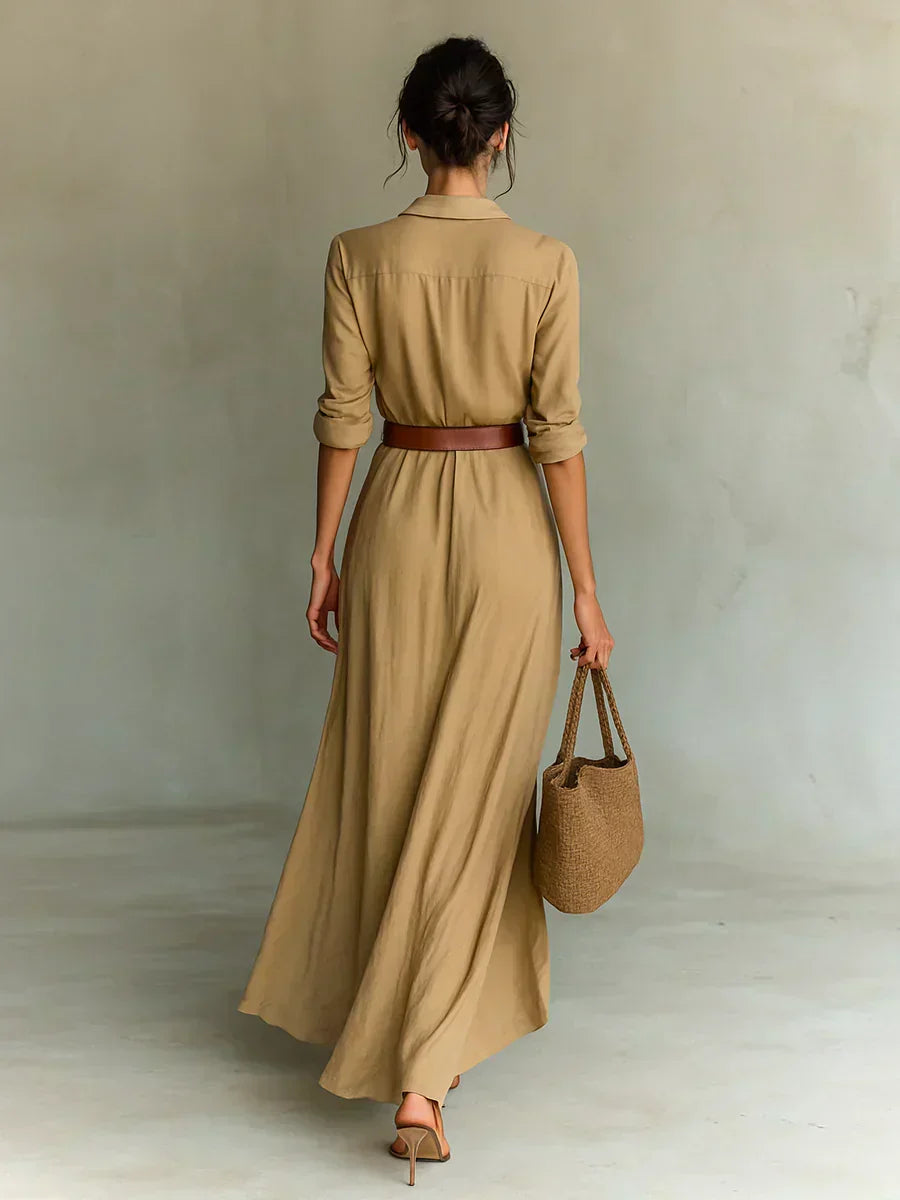 CAMILLE | Elegant Floral Print Maxi Dress