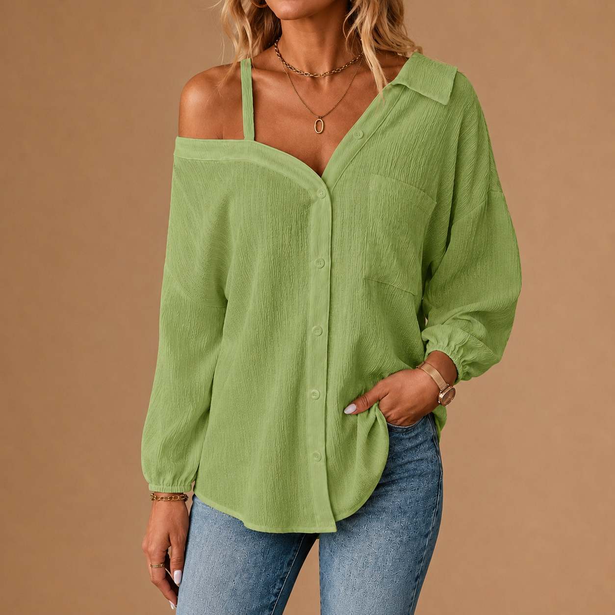 SHEENA | Off-Shoulder Shirt