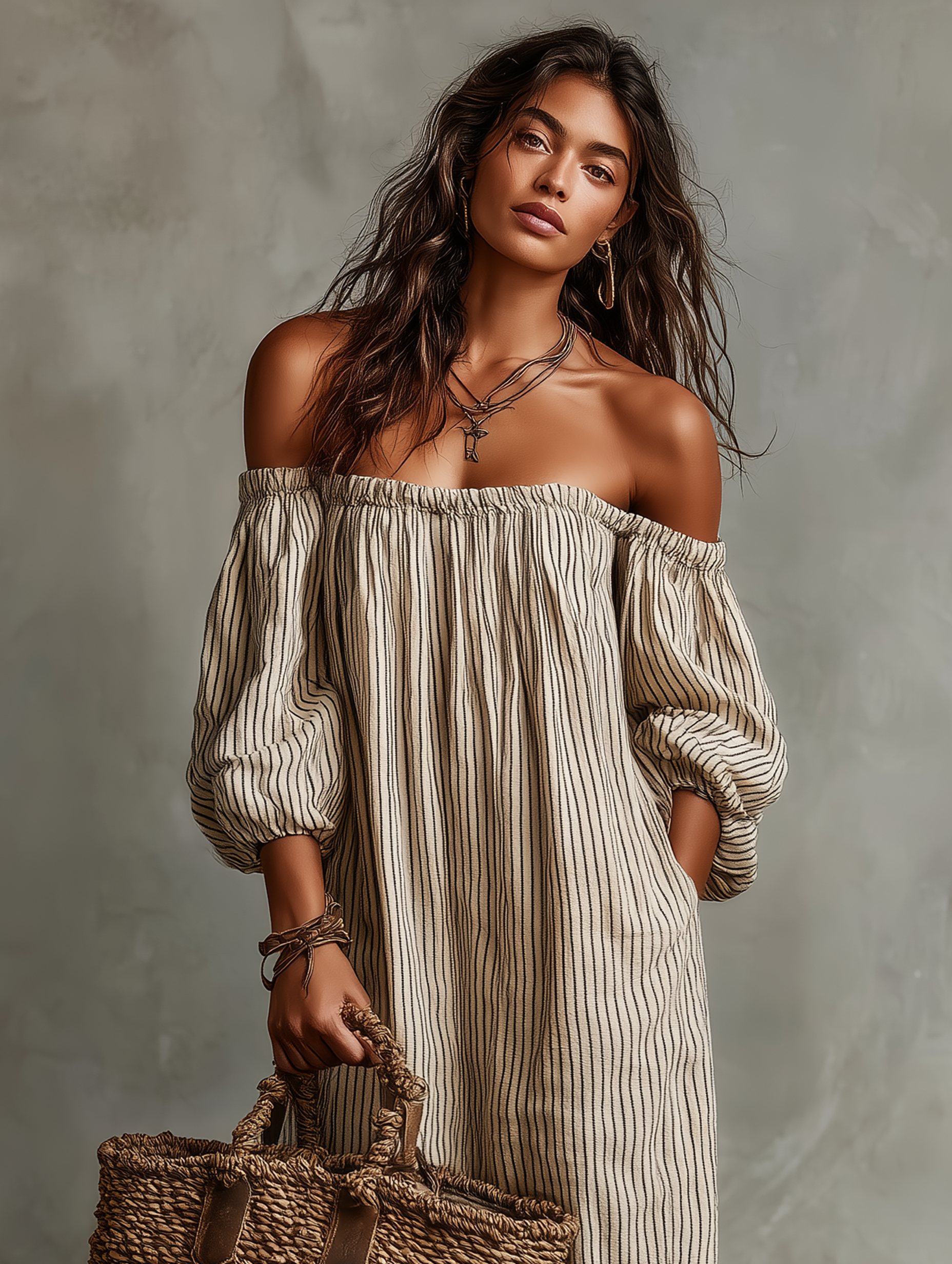 CARMEN | Long Off-Shoulder Dress
