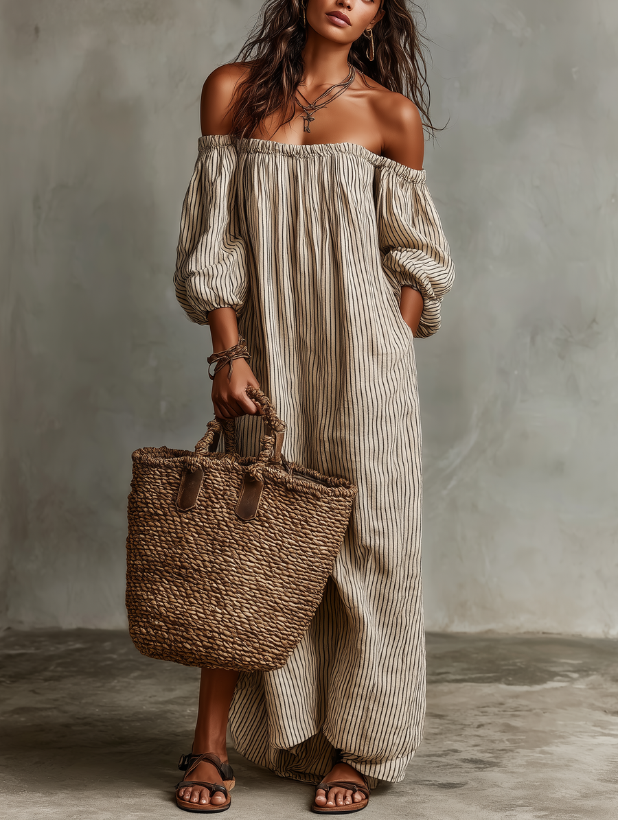 CARMEN | Long Off-Shoulder Dress