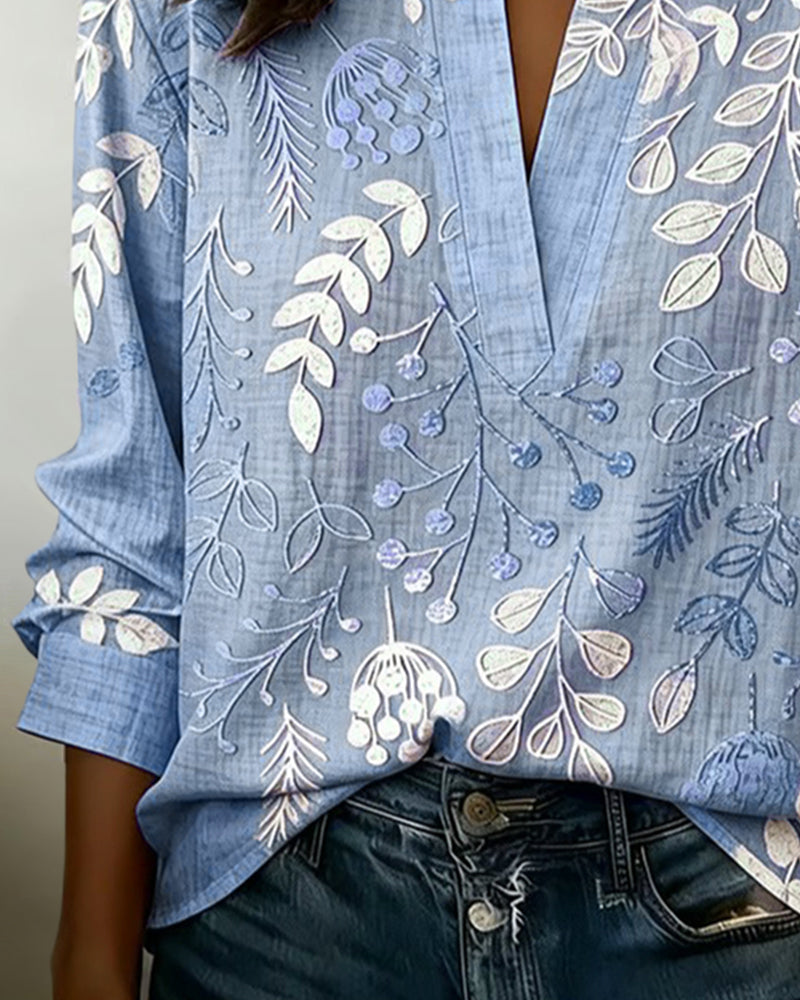 AURELIA | Soft-Touch Floral Blouse