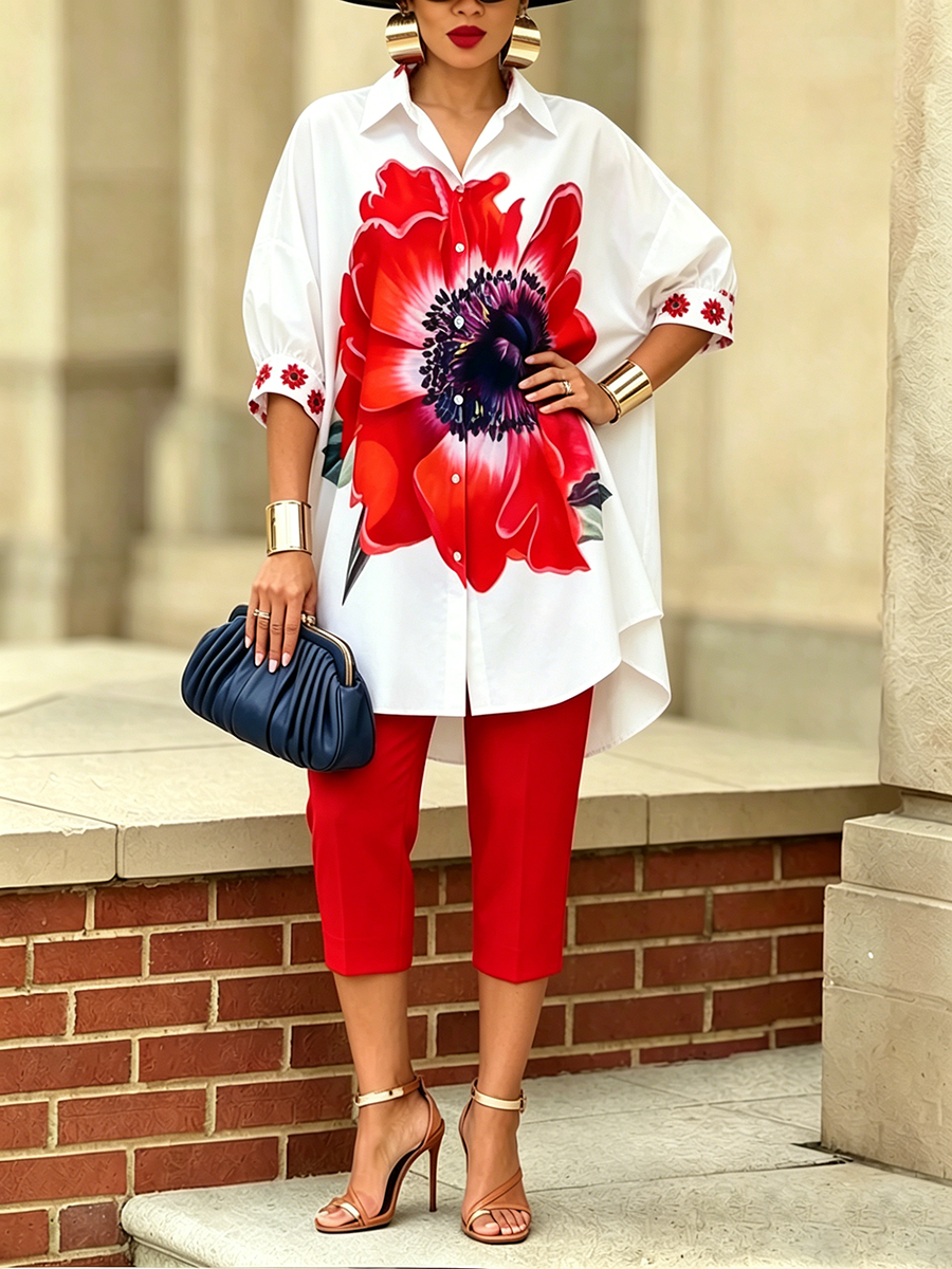 LILY | Artistic Floral Two-Piece Set