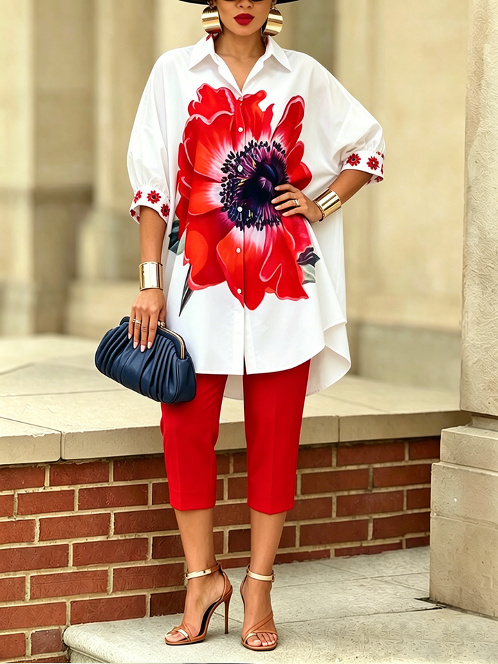 LILY | Artistic Floral Two-Piece Set