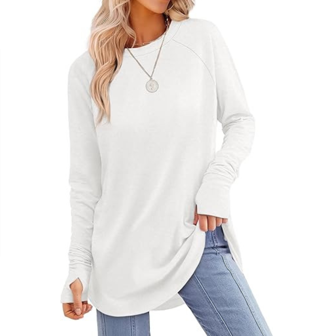 CORINNE | Relaxed Thumb Hole Tunic Top