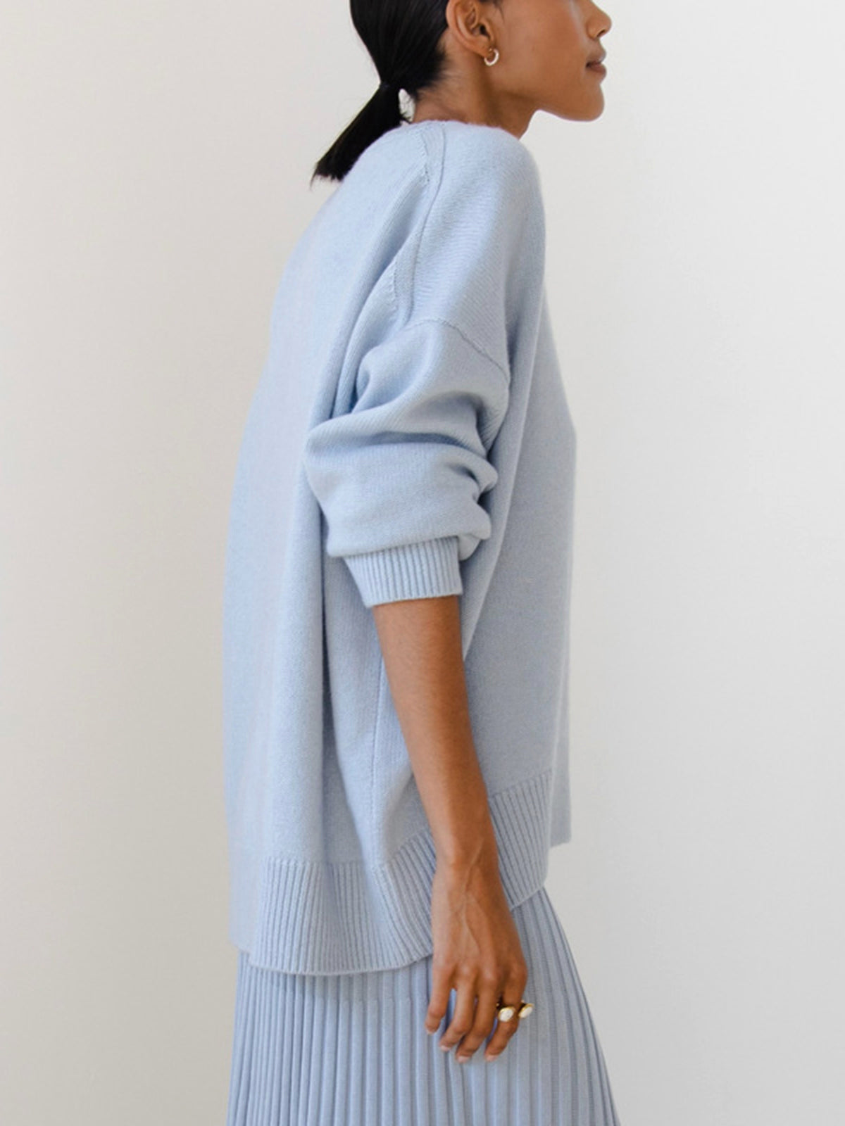 MARA | Oversized Crewneck Wool Knit Sweater