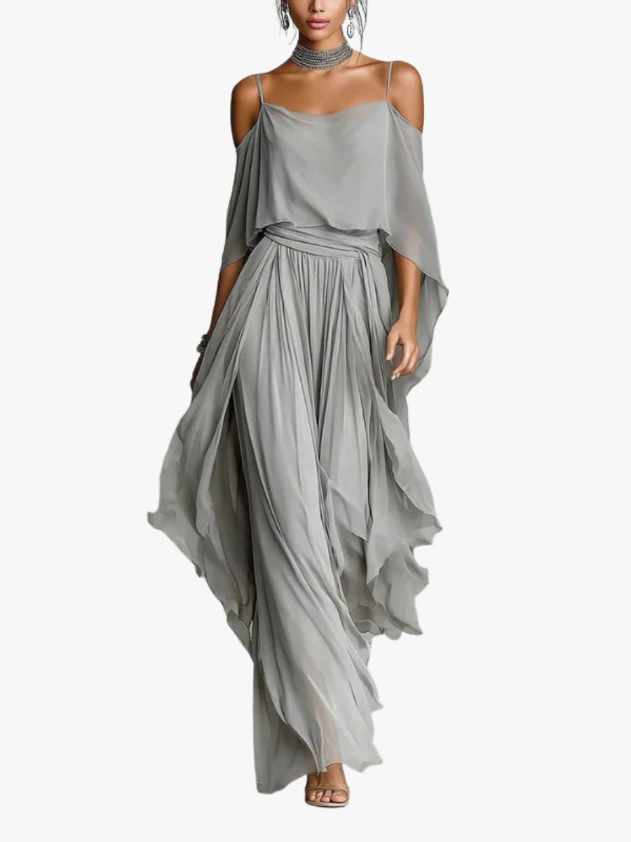 DHELIA | Off-Shoulder Two-Piece Set