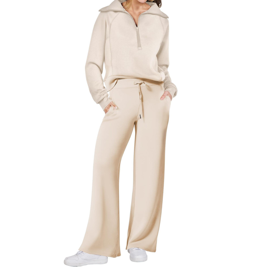 MAYA |  Wide Leg Sweatsuit Set